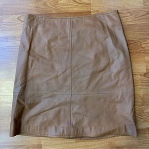 Tan Leather skirt